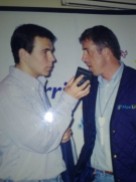 Vuelta de 1997 entrevistando a Perico Delgado para Onda 22